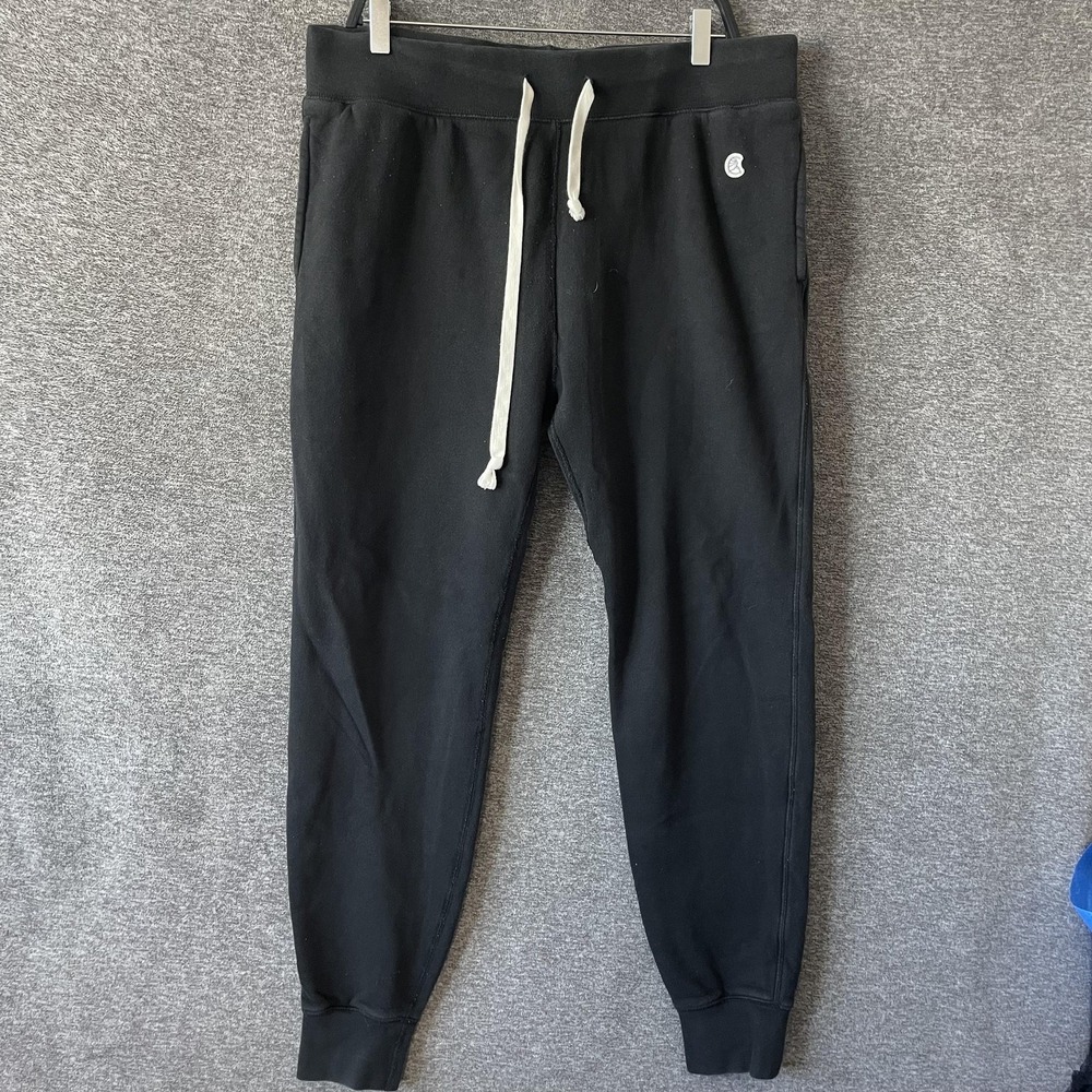 Champion X‎ Todd Snyder Pants Mens Large Black French Terry Joggers Sweatpants